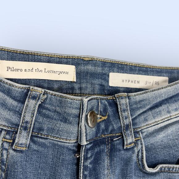 Anthropologie Pilcro And The Letterpress pearl Hyphen Jeans size 25 - Picture 7 of 13